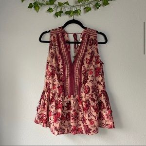 Kate Spade Paisley Blossom Floral Tank Top